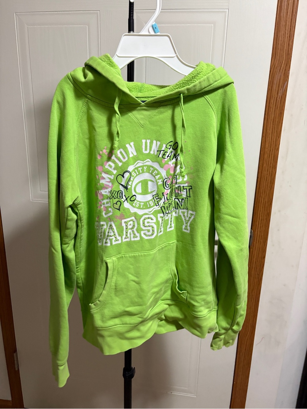 Champion Neon Green Pullover Hoodie